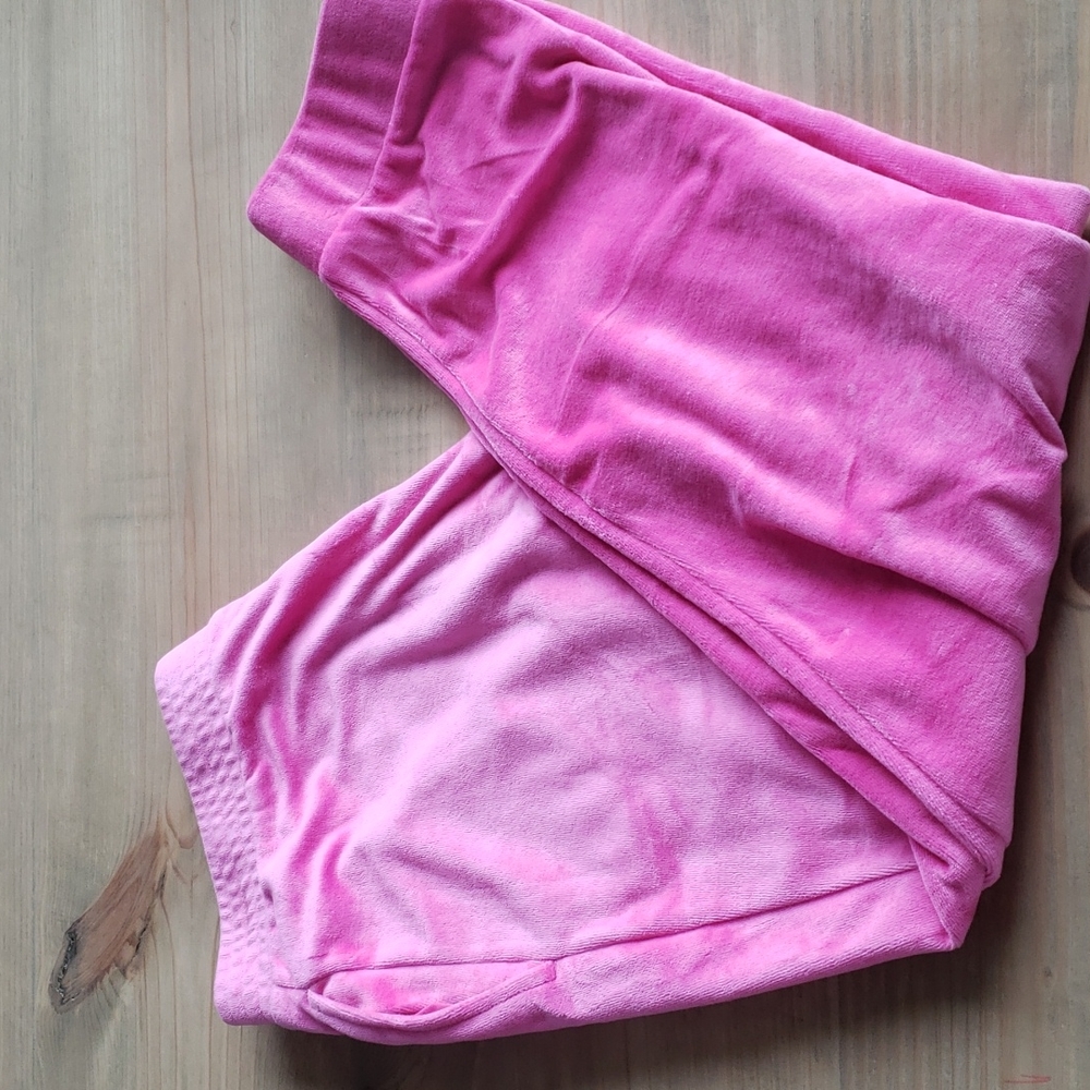 Hot pink velour joggers